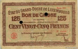 125 Francs Annulé LUXEMBURGO  1919 P.32 BC