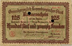 125 Francs Annulé LUXEMBURGO  1919 P.32 BC
