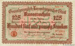 125 Francs LUXEMBURG  1919 P.32 VZ+