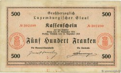 500 Francs LUXEMBURG  1919 P.33b SS