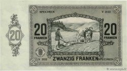 20 Francs Essai LUSSEMBURGO  1929 P.37s AU