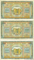 100 Francs Lot MOROCCO  1943 P.27a F - VF