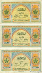 100 Francs Lot MAROKKO  1943 P.27a S to SS