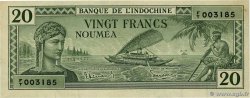 20 Francs NOUVELLE CALÉDONIE  1944 P.49 MBC