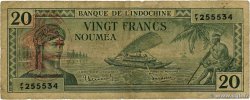 20 Francs NEUE HEBRIDEN  1945 P.07 fSGE