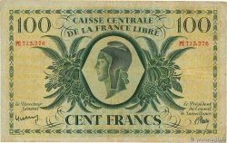 100 Francs ISOLA RIUNIONE  1945 P.37c MB