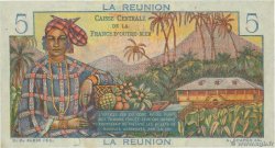 5 Francs Bougainville ISOLA RIUNIONE  1946 P.41a q.FDC