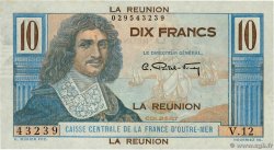 10 Francs Colbert ISLA DE LA REUNIóN  1947 P.42a SC+