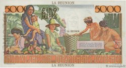 5000 Francs Schoelcher REUNION ISLAND  1960 P.50s XF+