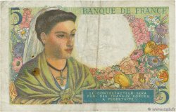 5 Francs BERGER FRANCE  1943 F.05.05 TTB