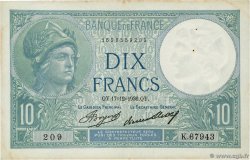 10 Francs MINERVE FRANCE  1936 F.06.17 pr.SUP