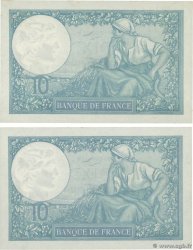 10 Francs MINERVE modifié Consécutifs FRANCE  1940 F.07.16 pr.NEUF