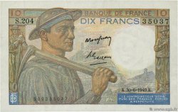 10 Francs MINEUR FRANCE  1949 F.08.22 TTB+