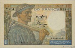 10 Francs MINEUR FRANCIA  1949 F.08.22 EBC