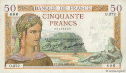 50 Francs CÉRÈS FRANCE  1935 F.17.04 TTB+