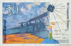 50 Francs SAINT-EXUPÉRY FRANCE  1992 F.72.01aN TTB