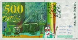 500 Francs PIERRE ET MARIE CURIE FRANCE  1998 F.76.04 UNC-