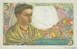 5 Francs BERGER Grand numéro FRANKREICH  1947 F.05.07a fST