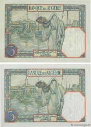 5 Francs Lot ALGÉRIE  1941 P.077a/b pr.NEUF
