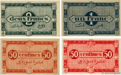 50 Centimes, 1 et 2 Francs Lot ALGERIA  1944 P.097a, P098a, P.100 et P.102 q.FDC