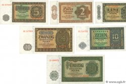 1 au 50 Deutsche Mark Lot ALLEMAGNE RÉPUBLIQUE DÉMOCRATIQUE  1948 P.09b au P.14b