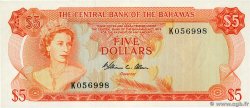 5 Dollars BAHAMAS  1974 P.37b