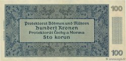 100 Korun BOEMIA E MORAVIA  1940 P.07a q.AU
