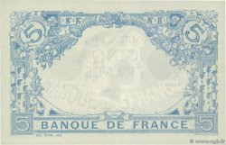 5 Francs BLEU FRANCIA  1912 F.02.03 AU