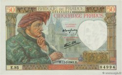 50 Francs JACQUES CŒUR FRANKREICH  1941 F.19.12 ST