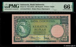 100 Rupiah INDONESIA  1957 P.051 UNC