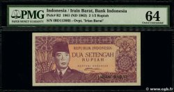 2,5 Rupiah INDONESIA  1963 P.R2 UNC-