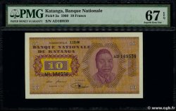 10 Francs KATANGA  1960 P.05a ST
