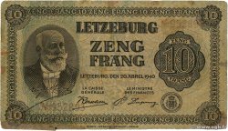 10 Frang Non émis LUXEMBOURG  1940 P.41 F+