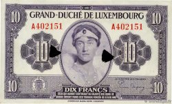 10 Francs Annulé LUXEMBURG  1944 P.44a fST+