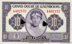 10 Francs Annulé LUXEMBURG  1944 P.44a fST+