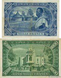 1000 et 5000 Francs Lot MALí  1960 P.04 et P.05 BC+