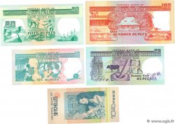 10 au 100 Rupees Lot SEYCHELLES  1983 P.28 et P.33 au P.35 FDC