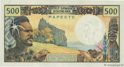 500 Francs TAHITI  1970 P.25a XF