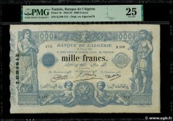 1000 Francs TUNISIA  1924 P.07b VF
