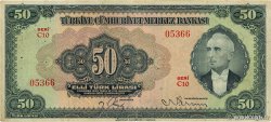50 Lira TURQUIE  1947 P.143