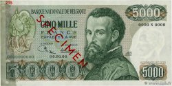 5000 Francs Spécimen BELGIO  1971 P.137s AU