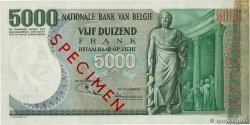 5000 Francs Spécimen BELGIEN  1971 P.137s fST