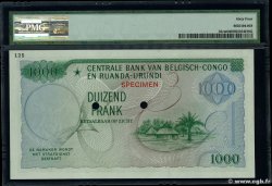 1000 Francs Essai CONGO BELGA  1958 P.35cts q.FDC