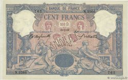 100 Francs BLEU ET ROSE Annulé FRANCIA  1899 F.21.12 q.SPL