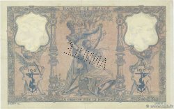100 Francs BLEU ET ROSE Annulé FRANCIA  1899 F.21.12 q.SPL