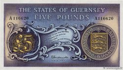 5 Pounds GUERNSEY  1969 P.46a SPL