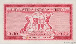 10 Rupees MAURITIUS  1954 P.28 fST