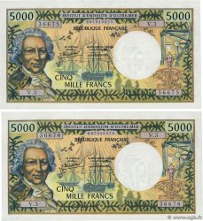 5000 Francs Consécutifs TAHITI  1985 P.28d UNC-