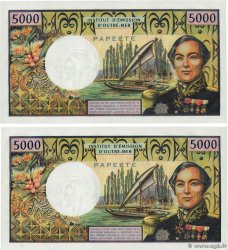 5000 Francs Consécutifs TAHITI  1985 P.28d q.FDC
