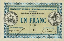 1 Franc GUINEA  1917 P.02a SC